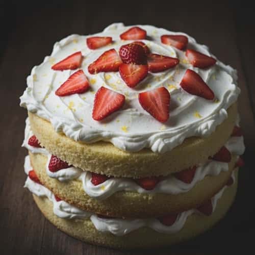 5. Strawberry Lemon Layer Cake