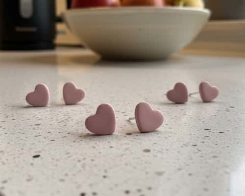 5. Tiny Heart Studs