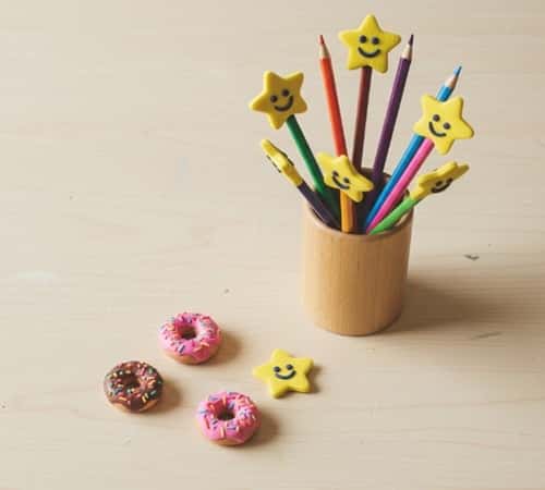 6. Easy Foam Clay Pencil Toppers