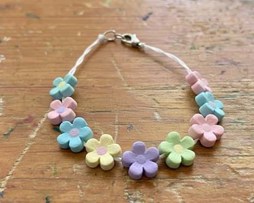 6. Flower Charm Anklet