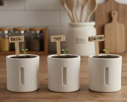 7. Garden Marker Planter Set