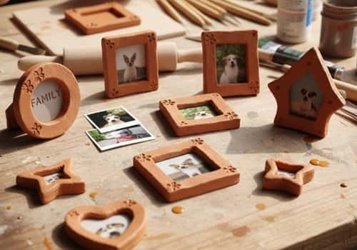 8. Tiny Clay Picture Frames