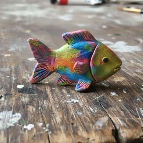 9. Clay Fish with Fan Tail