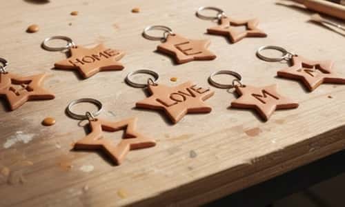 9. Clay Keychains for Backpacks