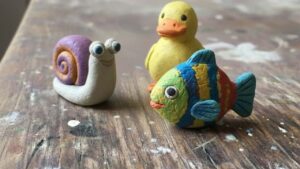 No Boring Clay Animal Crafts for Kids - featured