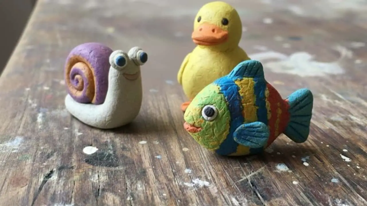 No Boring Clay Animal Crafts for Kids - featured