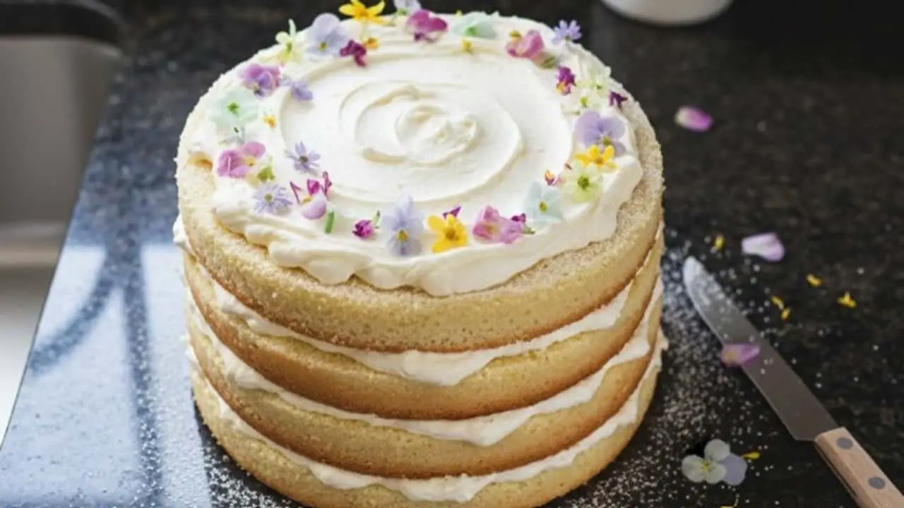 Spring Birthday Cake - featured