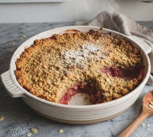 1. Gluten Free Rhubarb Crumble (No Oats, No Fuss)