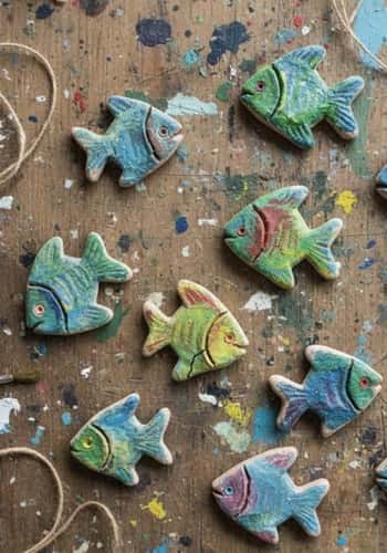 1. Little Clay Fish Charms (Beginner Friendly)