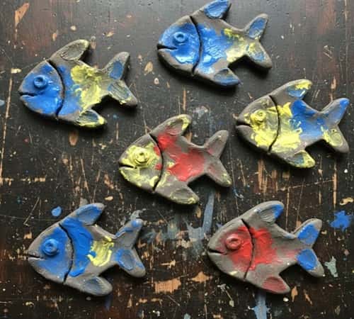 10. Air Dry Clay Fish Project (Kids + Adults)