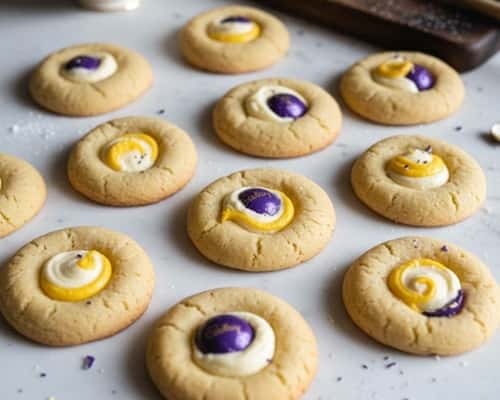 12. Cadbury Egg Thumbprint Cookies