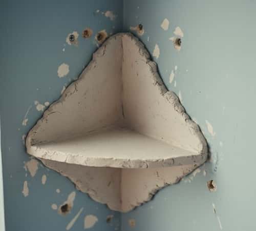 12. Corner Shelf Air Dry Clay Altar