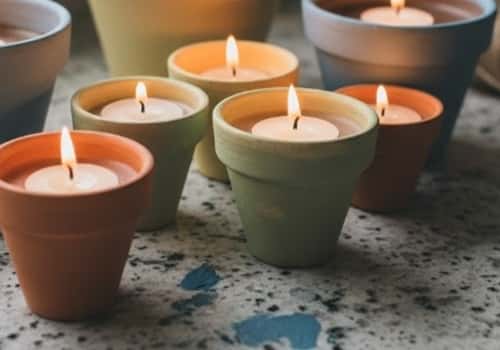 13. Clay Pot Tealight Garden (Twinkle Magic)