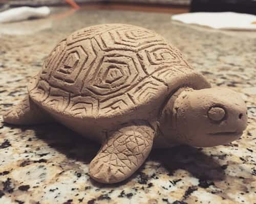 14. Decorative Turtle With Carved Details (Statement Piece)