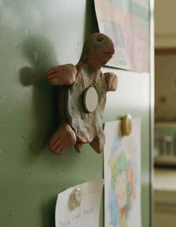 2. Cute Clay Turtle Magnet (Decor + Function)