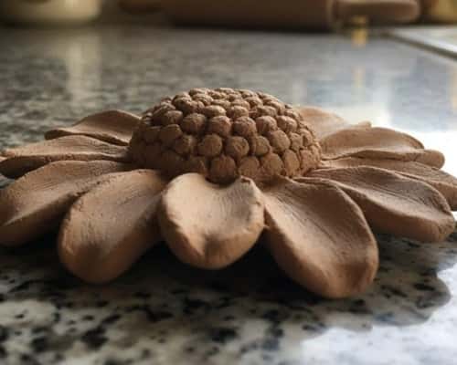 2. Daisy Style Flower With Textured Center