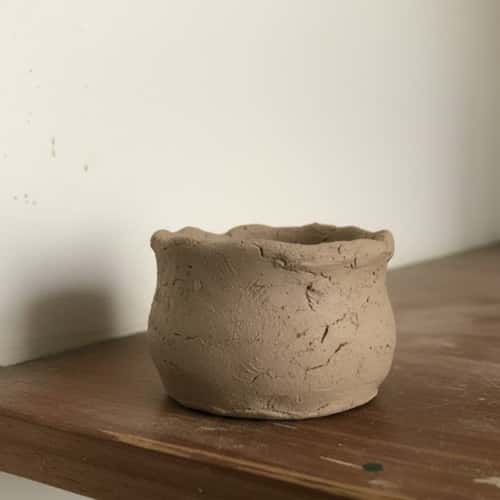 2. Minimal Clay Candle Holders