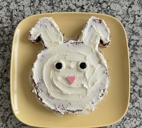 3. Bunny Carrot Cake With Rough Piped Fur (Easy Bunny Cake)