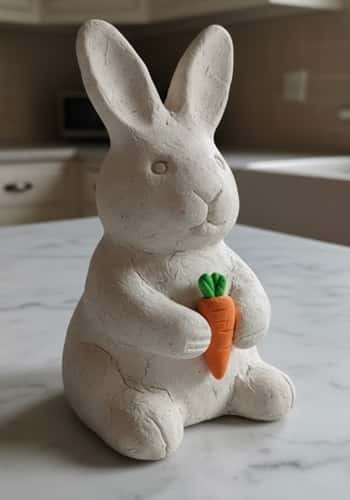 3. Easter Bunny Holding a Mini Carrot