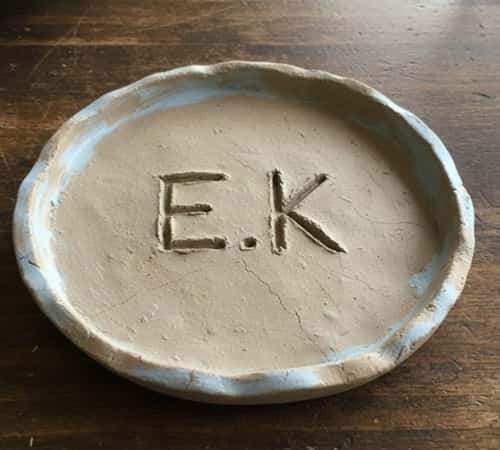 3. Shared Clay Trinket Tray (One Tray, Two Hands)