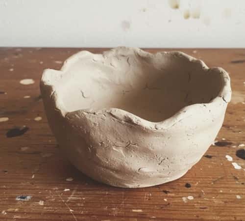 4. Bowl-Style Offering Air Dry Clay Altar