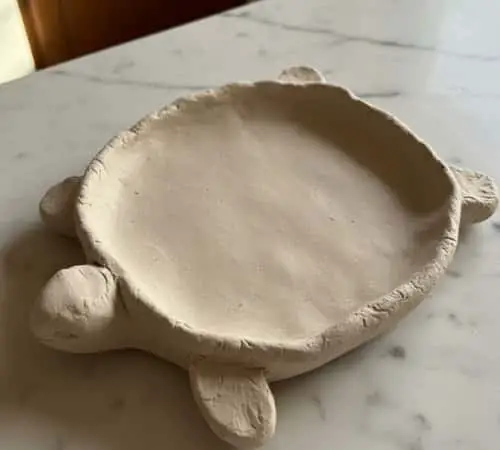 4. Flat Shell Clay Turtle Tray (Decor That Holds Things)