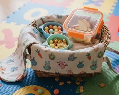 4. Toddler Snack Attack Easter Basket (Inspired, Not Fully Tested)