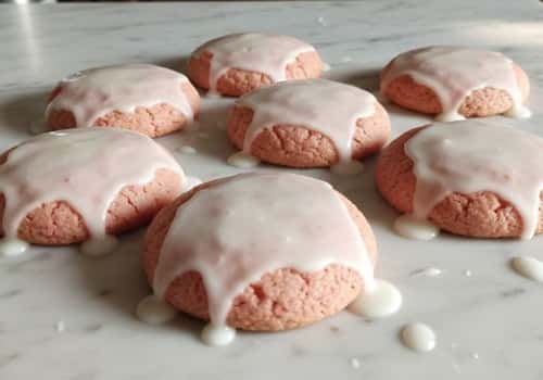 5. Strawberry Sugar Cookies with Simple Glaze