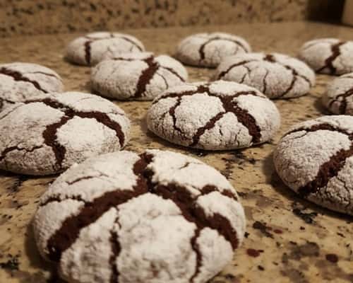 6. Chocolate Crinkle Valentine Cookies