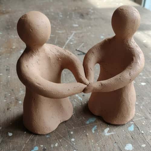 6. Couple Figurines (Abstract, Not Realistic)