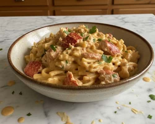 6. Simple Lobster Cream Pasta