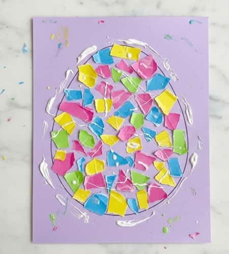 7. Easter Egg Paper Collage