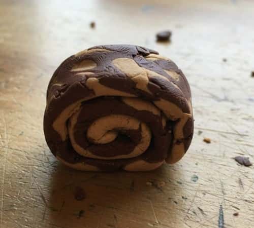 7. Polymer Clay Chocolate Roll Miniature