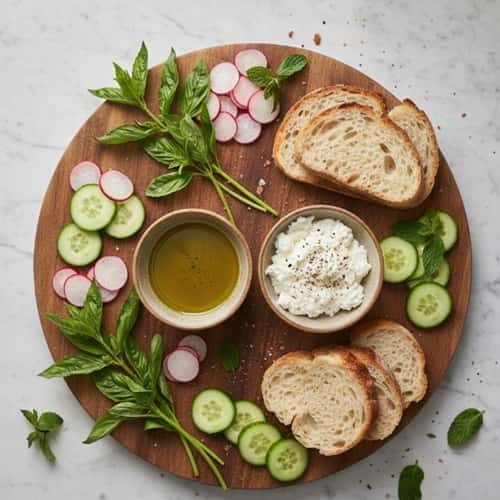 7. Spring Garden Herb Charcuterie Board