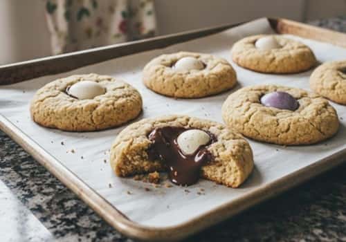 7. Stuffed Cadbury Egg Surprise Cookies