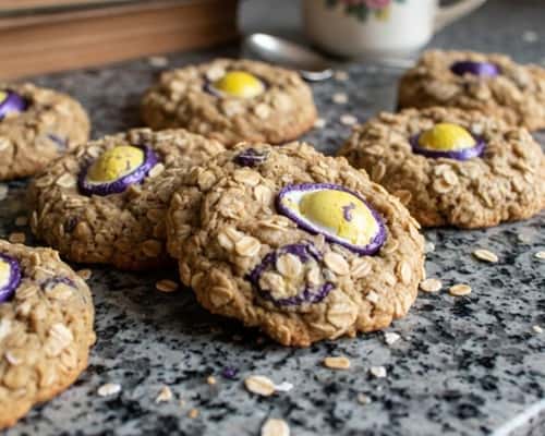 8. Breakfast-Style Cadbury Egg Cookies