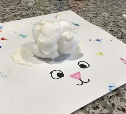 8. Bunny Tail Sensory Craft