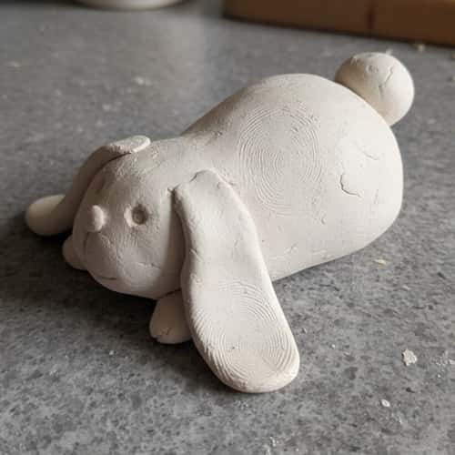 8. Lying Bunny With Floppy Ears