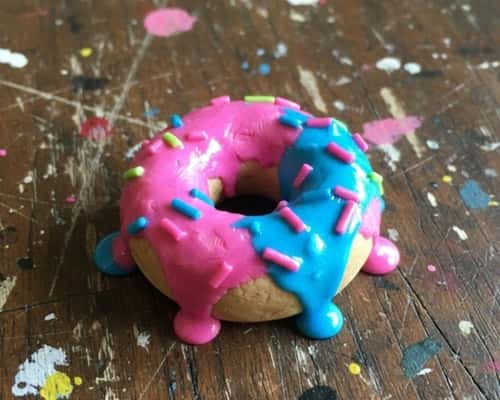 8. Polymer Clay Donut Miniature