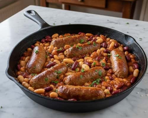 9. Classic Sausage & Bean Skillet