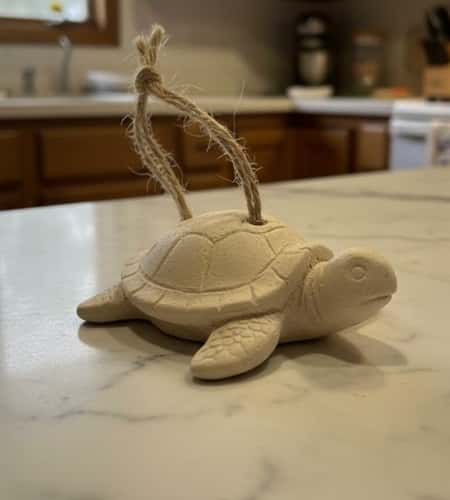 9. Hanging Clay Turtle Decor (Wall or Window)