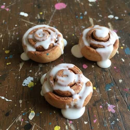 9. Polymer Clay Cinnamon Roll Miniature