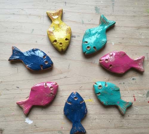 9. Resin-Look Clay Fish Charms (No Resin Used)