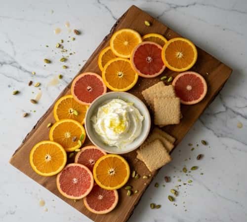 9. Spring Citrus & Cream Charcuterie Board