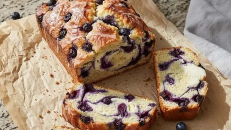 Blueberry Cream Cheese Loaf recipe- featured