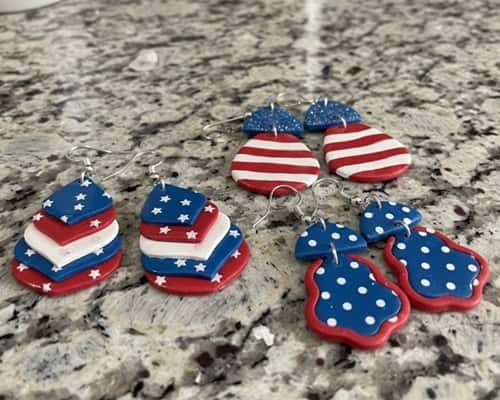 1. Classic Red White Blue Teardrops