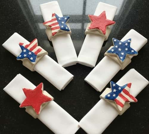 10. Clay Star Napkin Rings