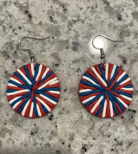 10. Mini Firework Burst Earrings