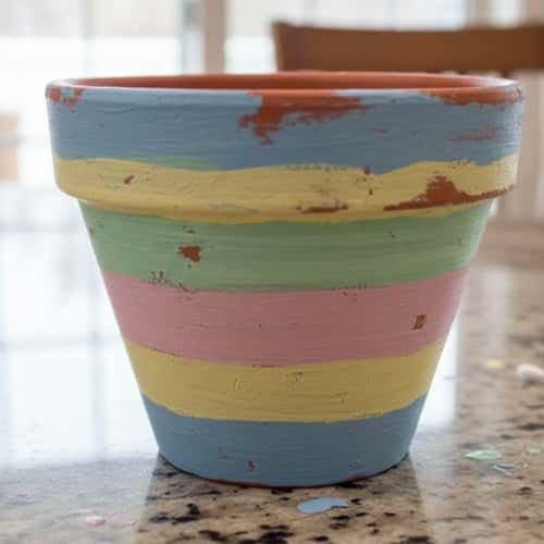 10. Pastel Stripe Pot