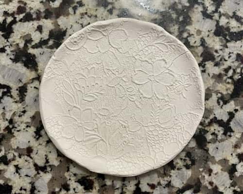 10. Textured Clay Coasters